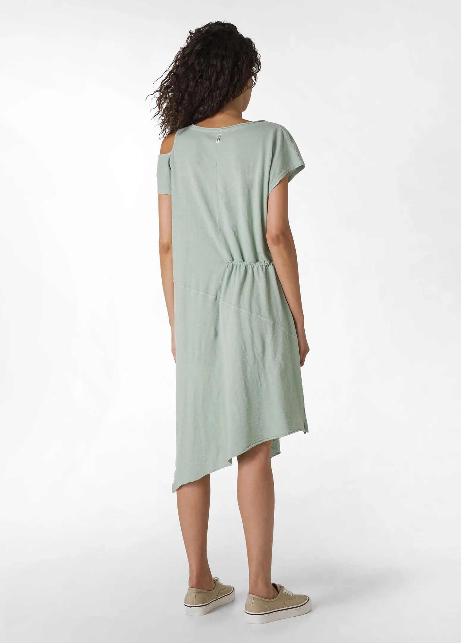DEHA Vestiti, Gonne E Tute*Abito In Jersey Fiammato Effetto Vintage Verde
