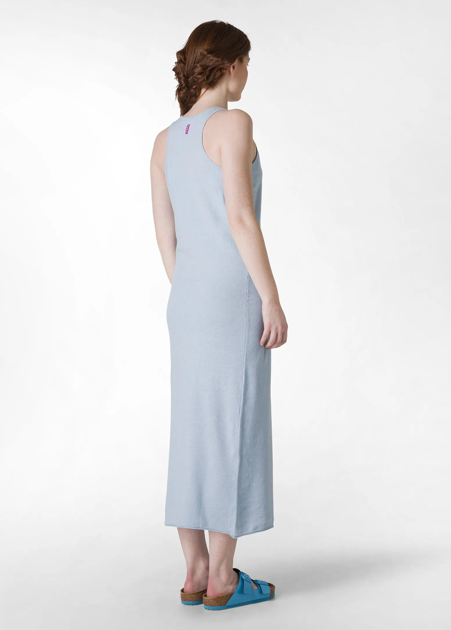 DEHA Vestiti, Gonne E Tute*Abito In Maglia Misto Lino Blu