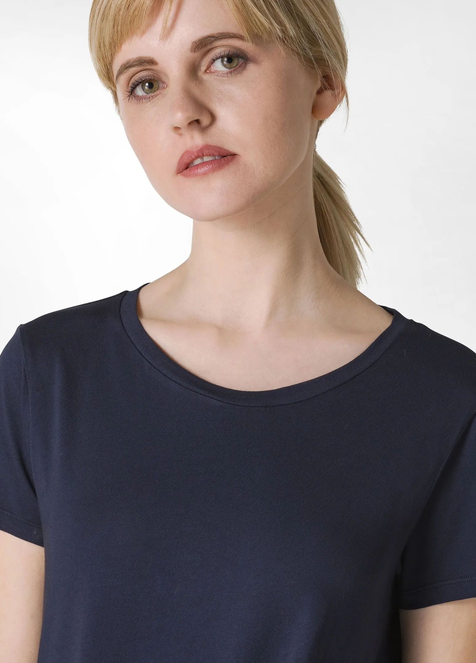DEHA Vestiti, Gonne E Tute*Abito Lungo Con Inserto In Popeline Blu