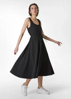 DEHA Vestiti, Gonne E Tute*Abito Lungo In Nylon Con Logo Nero