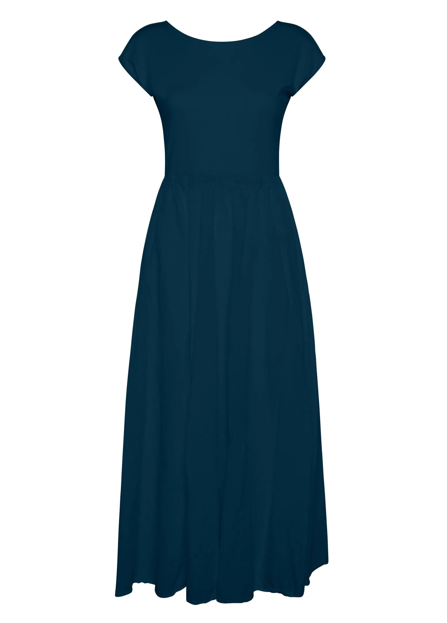 DEHA Vestiti, Gonne E Tute*Abito Lungo Jersey E Lino Blu