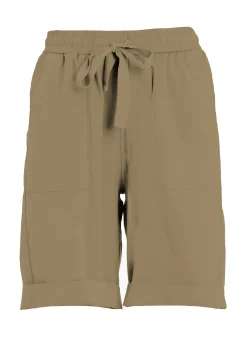 DEHA Bermuda*Bermuda In Popeline Con Coulisse Marrone