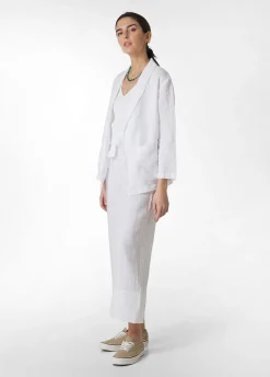 DEHA Giacche E Giubbotti*Blazer In Lino Bianco
