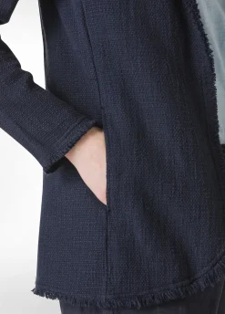 DEHA Giacche E Giubbotti*Blazer In Tweed Di Cotone Blu