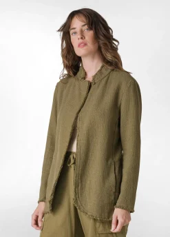 DEHA Giacche E Giubbotti*Blazer In Tweed Di Cotone Verde