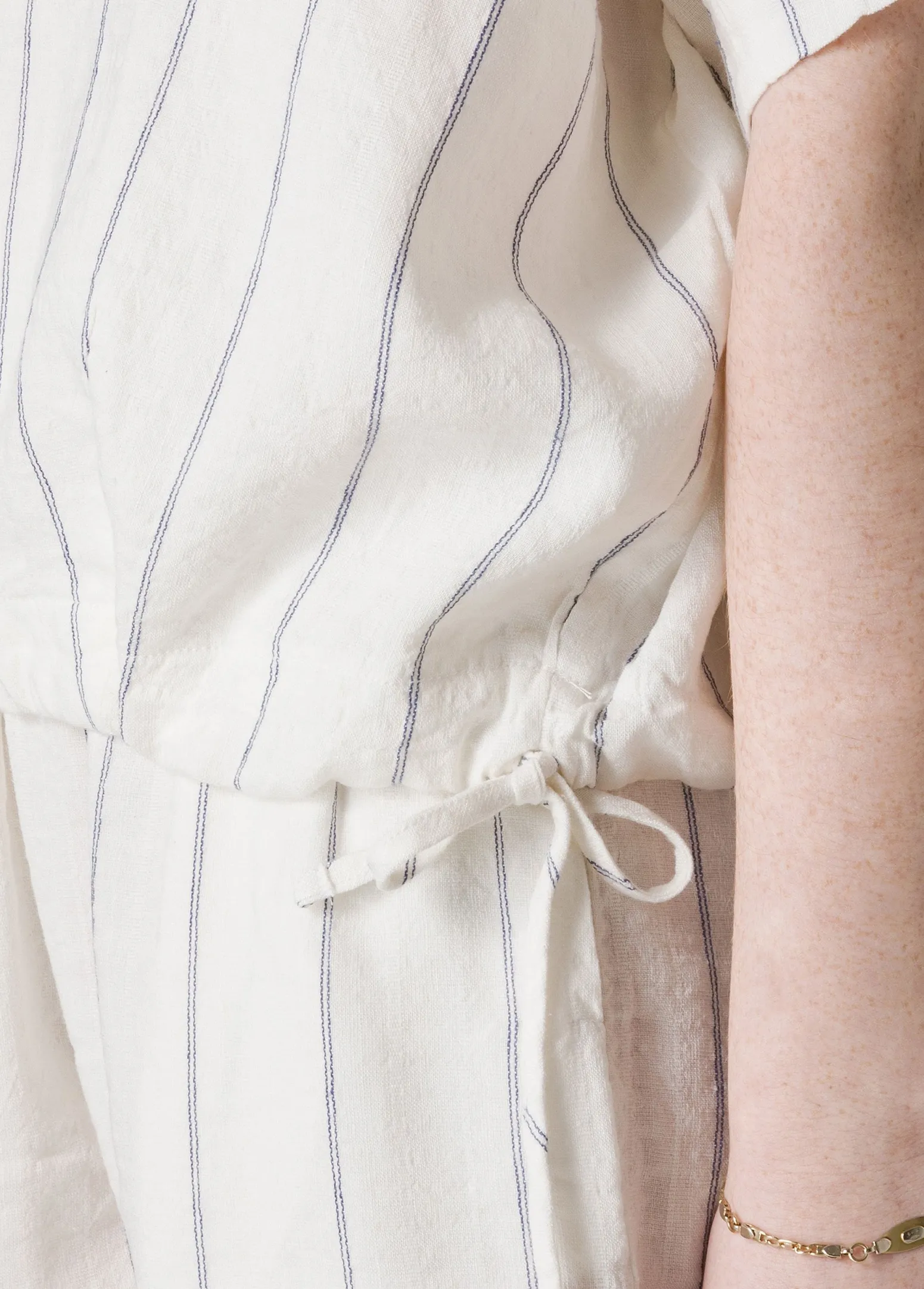 DEHA Camicie & Bluse*Blusa In Lino Gessato Bianco