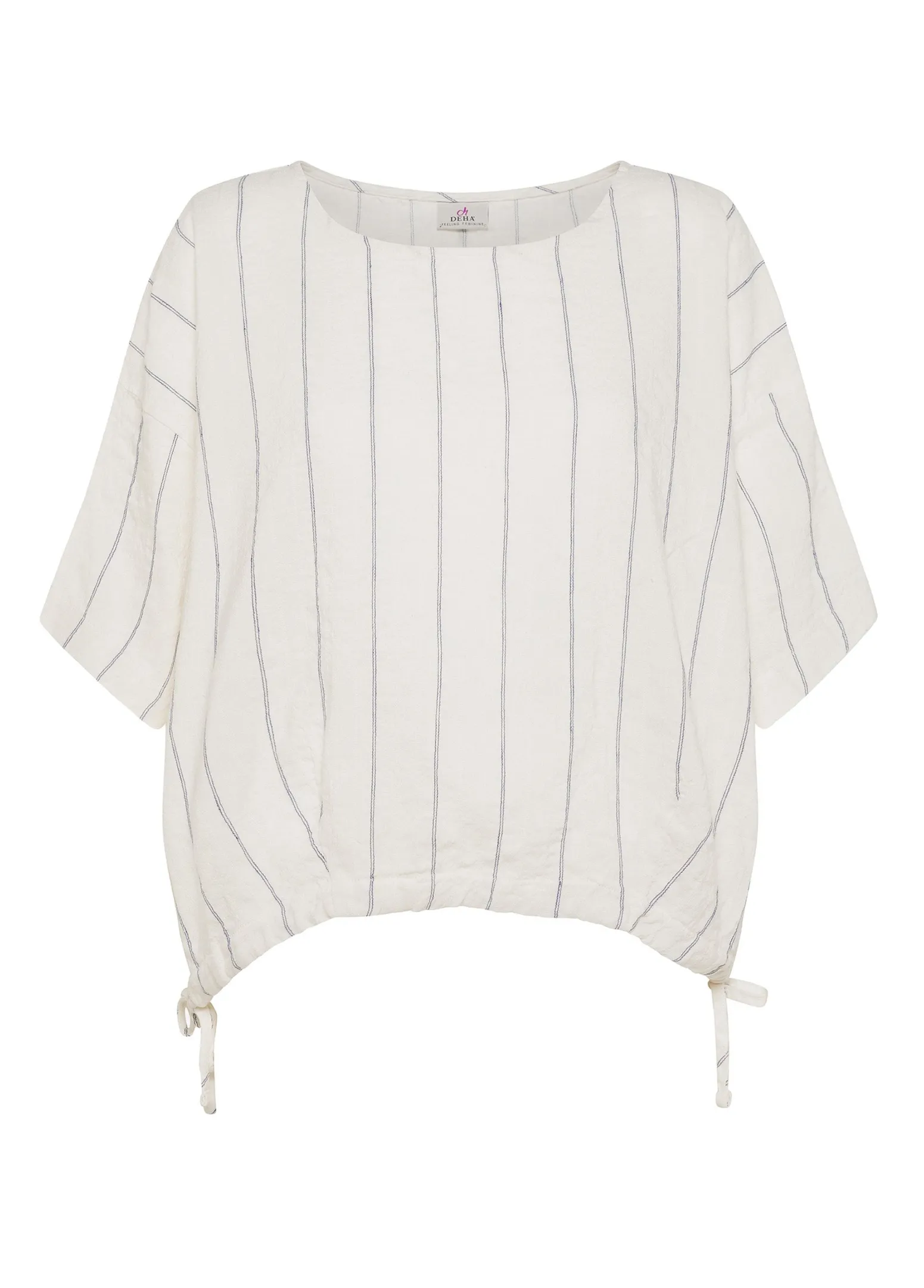 DEHA Camicie & Bluse*Blusa In Lino Gessato Bianco