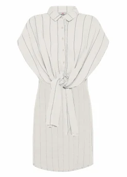 DEHA Camicie & Bluse*Camicia In Lino Gessato Bianco