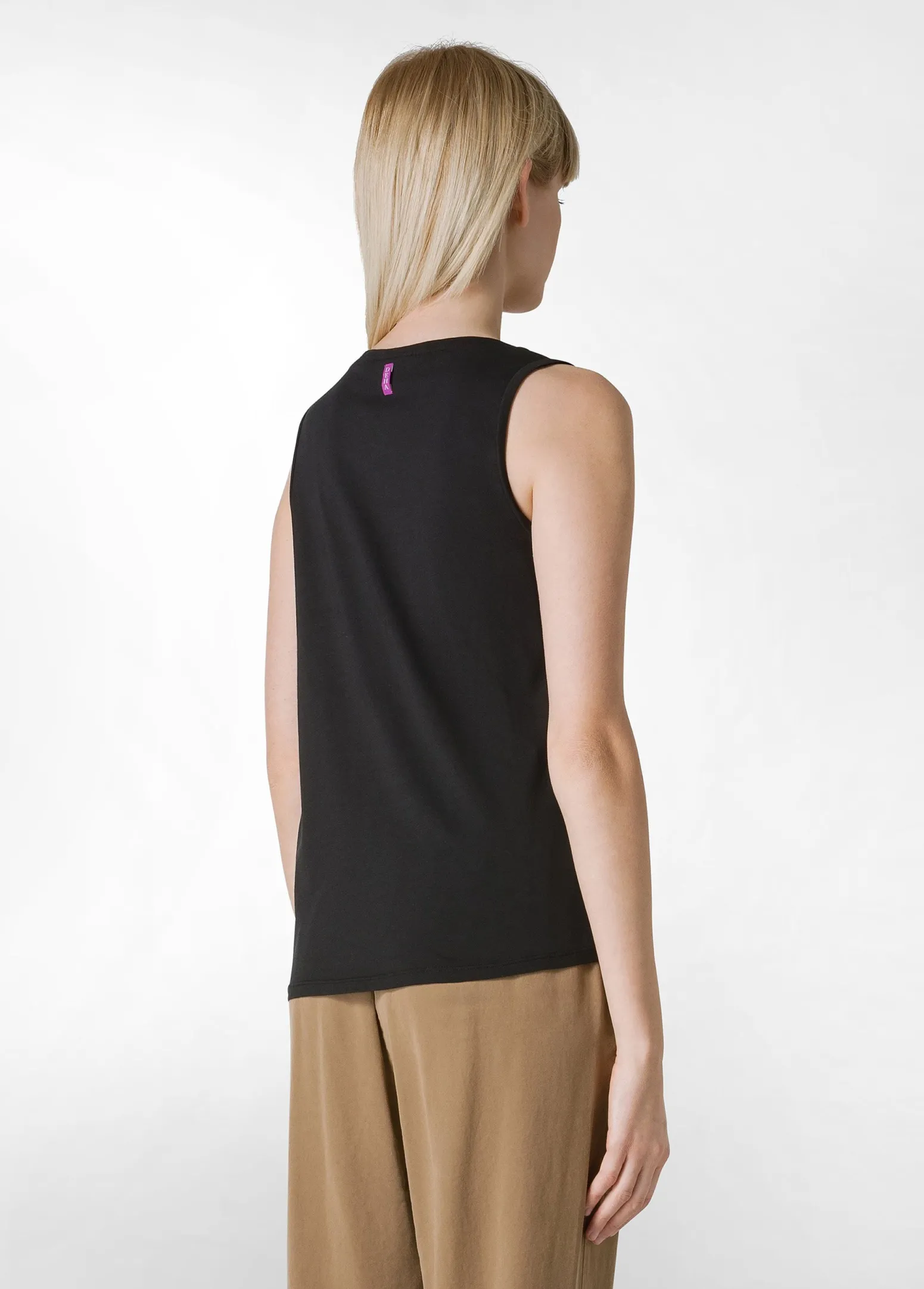 DEHA Top & T-Shirts*Canotta Arricciata Nero