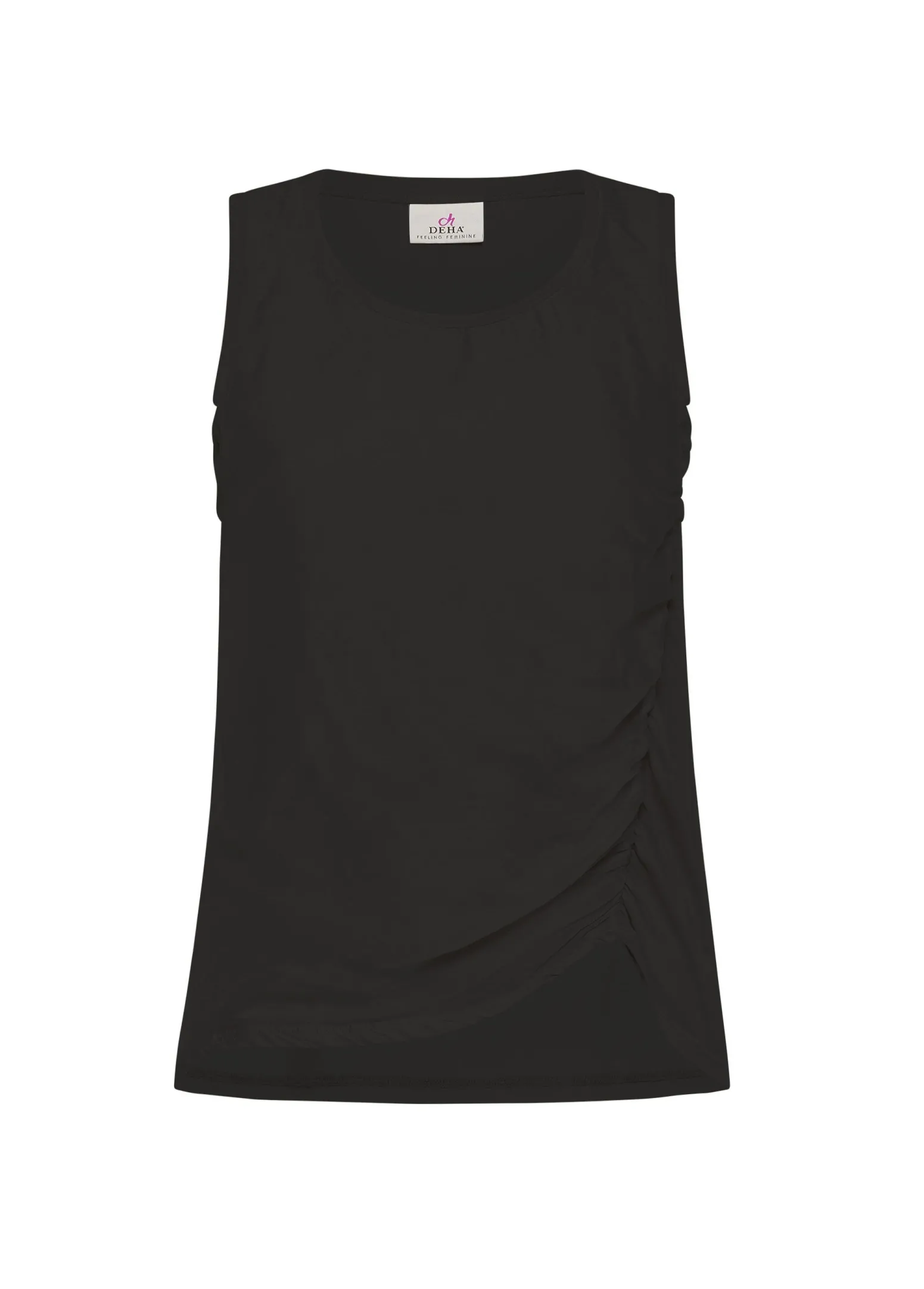 DEHA Top & T-Shirts*Canotta Arricciata Nero