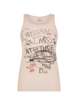 DEHA Top & T-Shirts*Canotta Leggera Con Stampa Rosa
