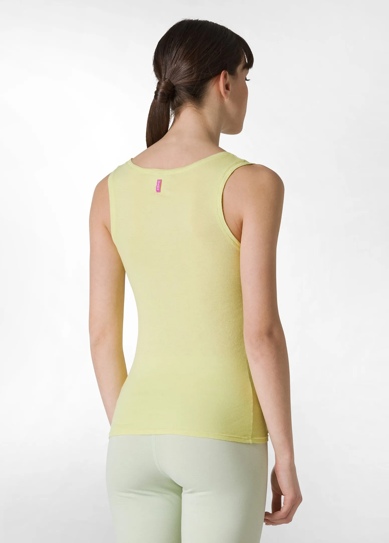 DEHA Top & T-Shirts*Canotta Leggera Scollo A V Giallo