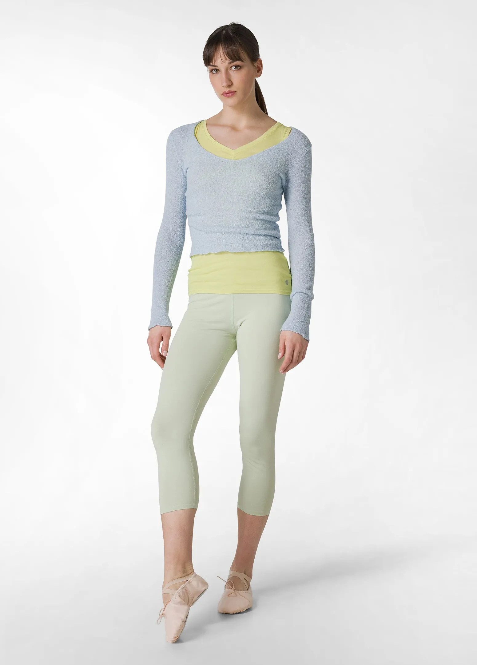 DEHA Top & T-Shirts*Canotta Leggera Scollo A V Giallo