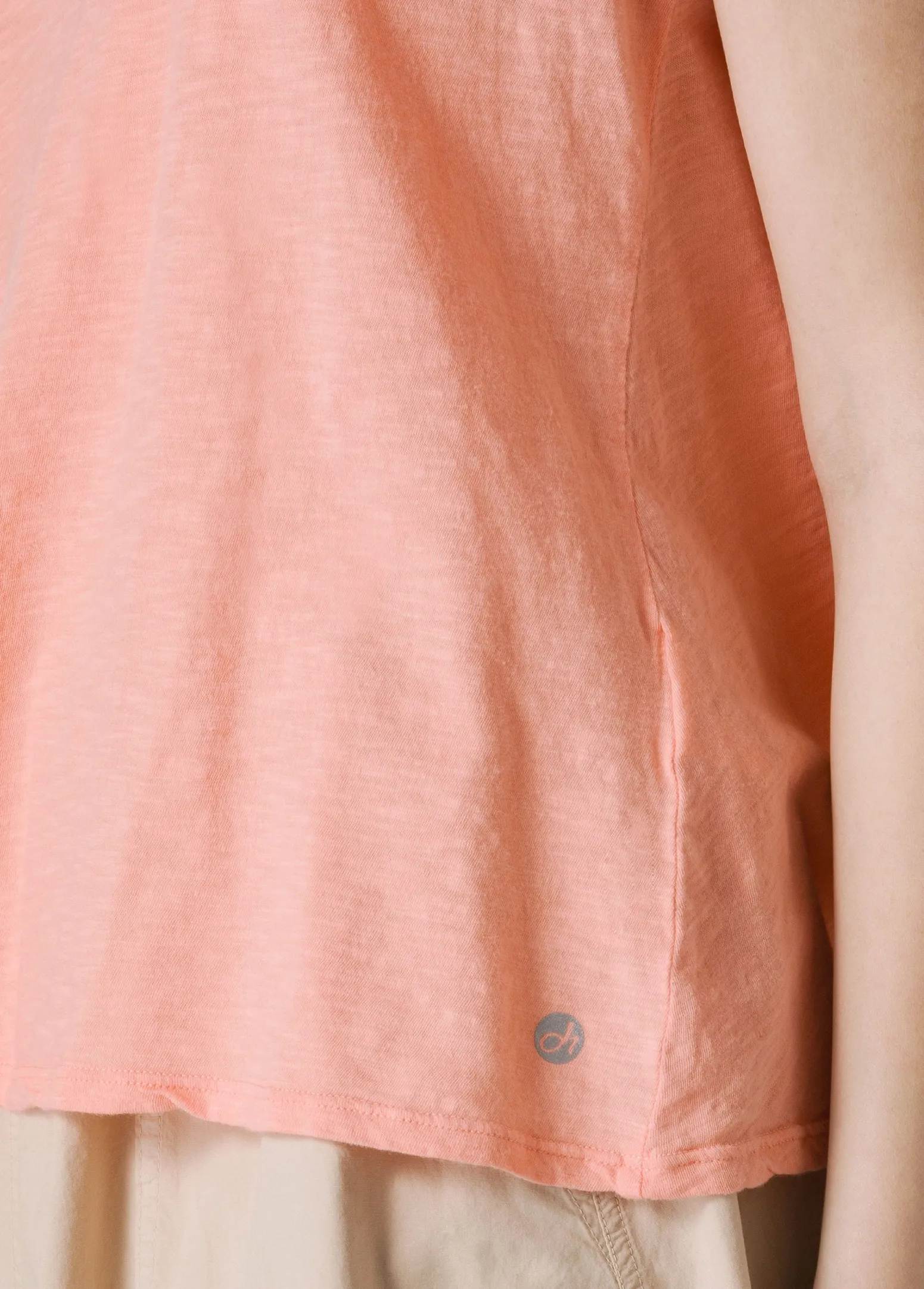 DEHA Top & T-Shirts*Canotta Svasata In Jersey Fiammato Arancio