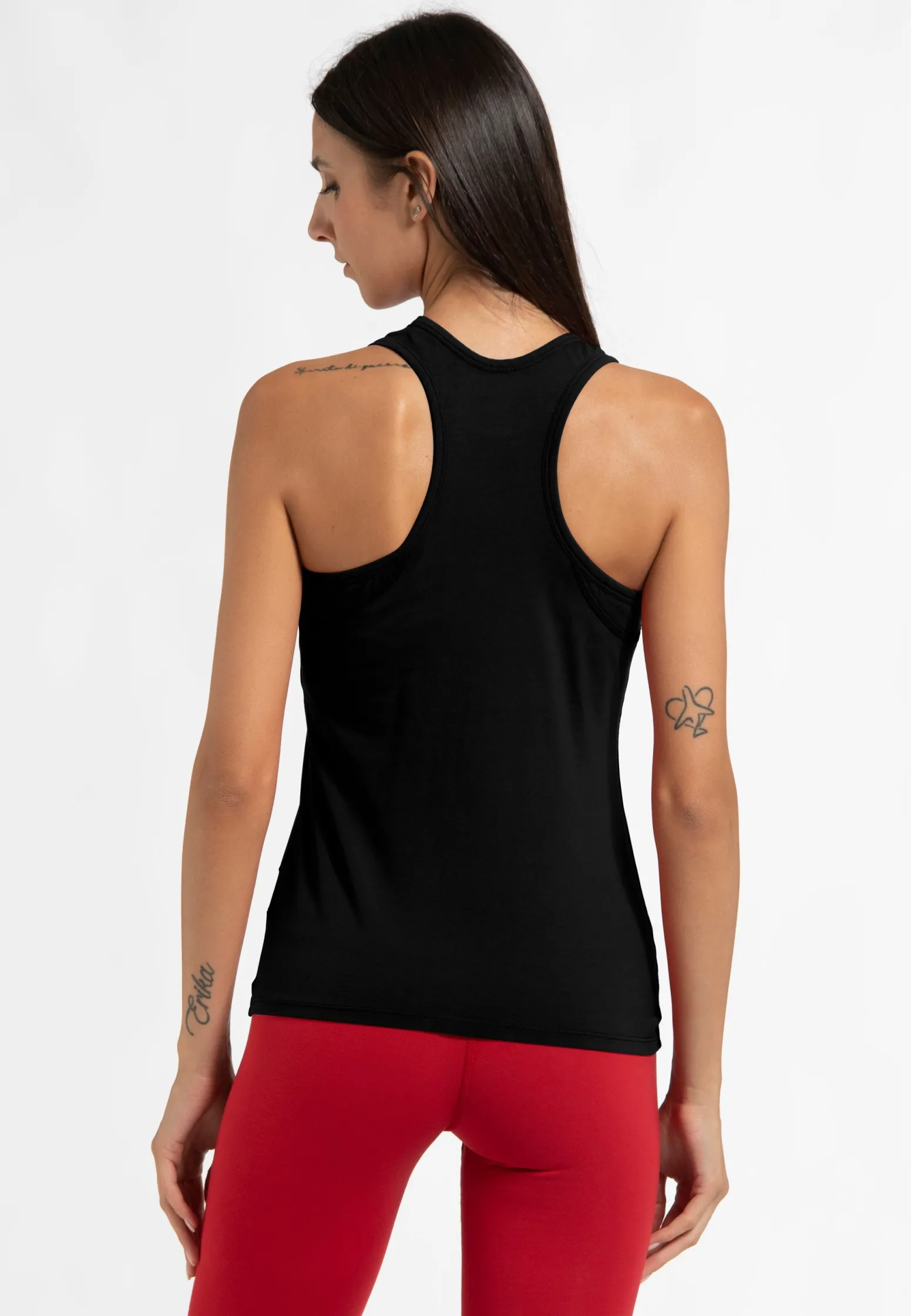 DEHA Canotte E Reggiseni Sportivi*Canotta Vogatore Jersey Stretch Nero
