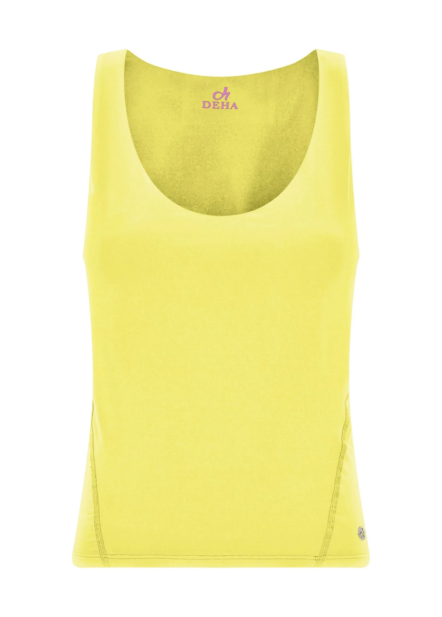 DEHA Canotte E Reggiseni Sportivi*Canotta Yoga In Microfibra Riciclata Giallo