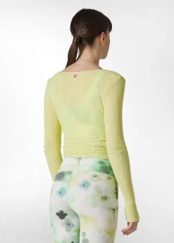 DEHA Felpe & Maglieria*Cardigan Incrociato In Boucle' Giallo