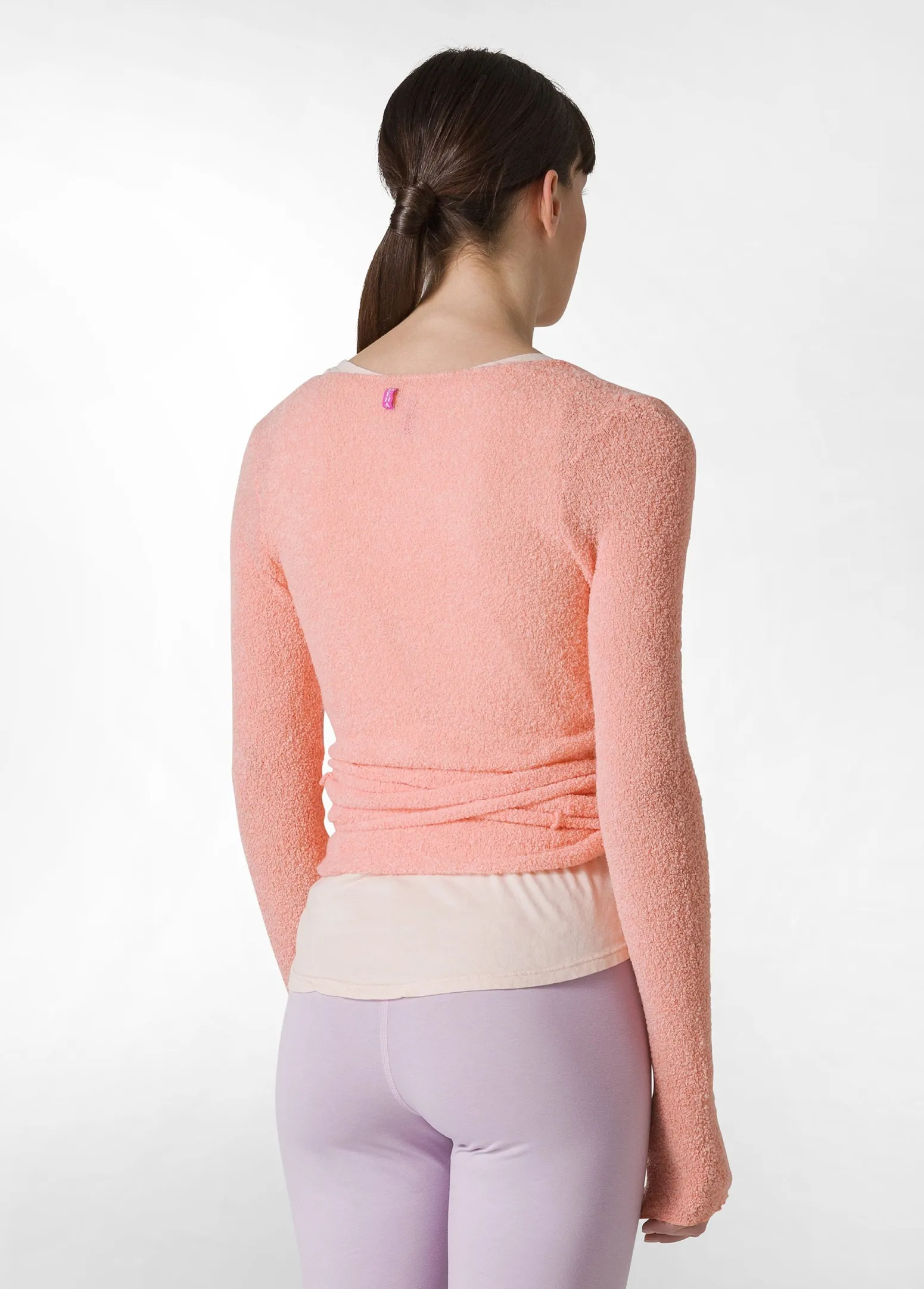 DEHA Felpe & Maglieria*Cardigan Incrociato In Boucle' Arancio