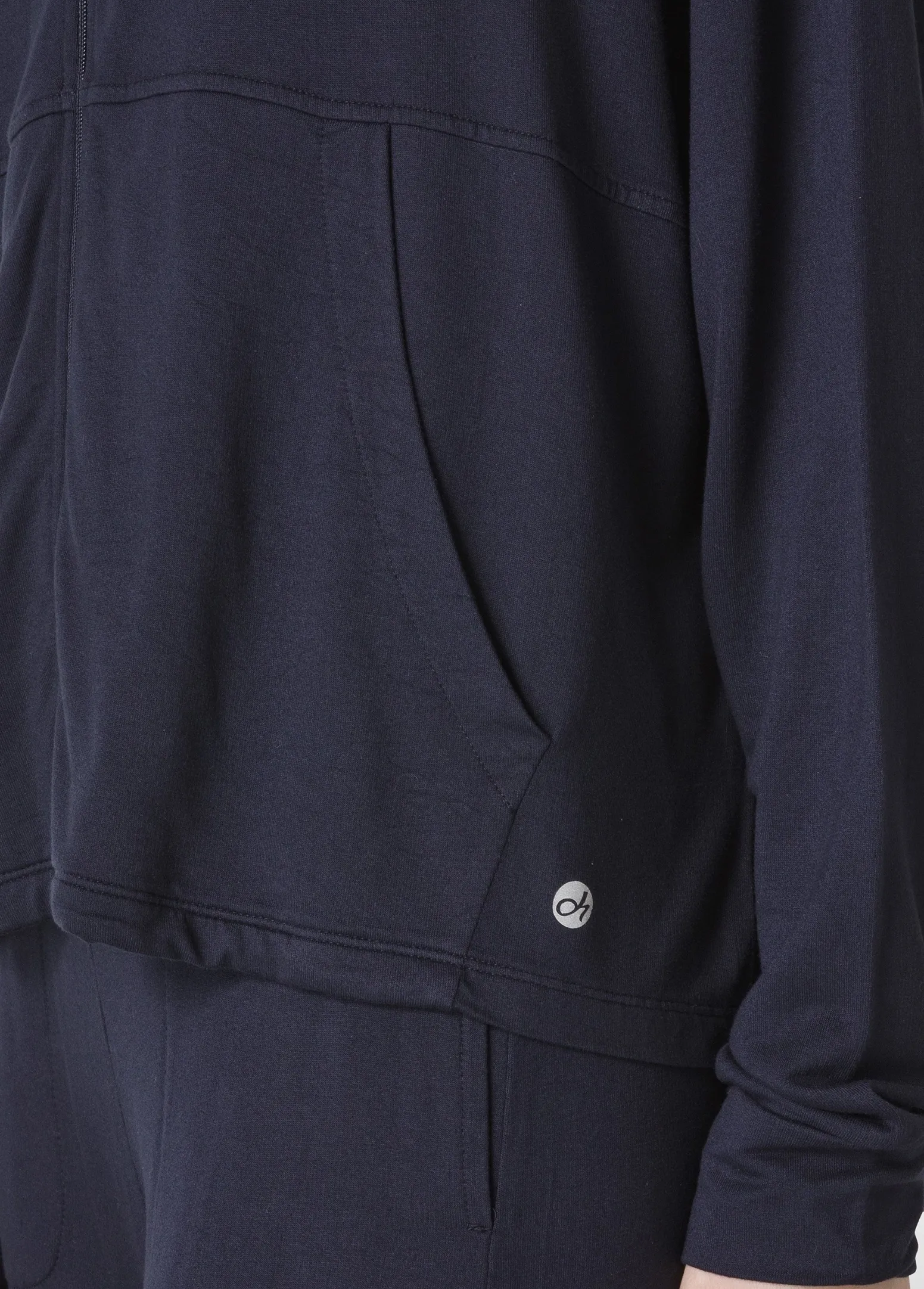 DEHA Felpe & Maglieria*Felpa Comfort Di Viscosa Zip E Cappuccio Blu