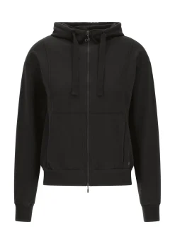 DEHA Felpe & Maglieria*Felpa Core Leggera Con Zip E Cappuccio Nero