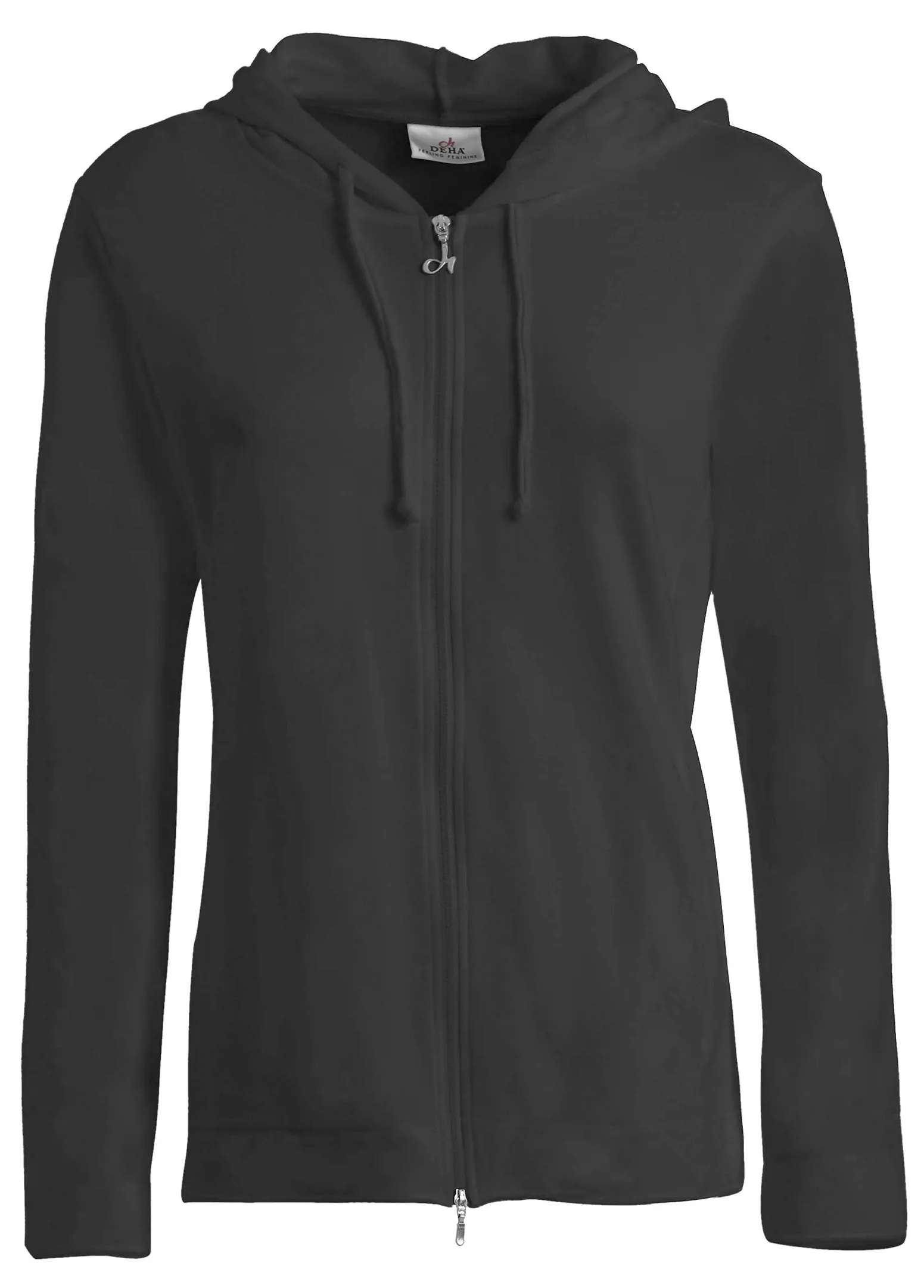 DEHA Felpe & Maglieria*Felpa Core Leggera Con Zip E Cappuccio Nero