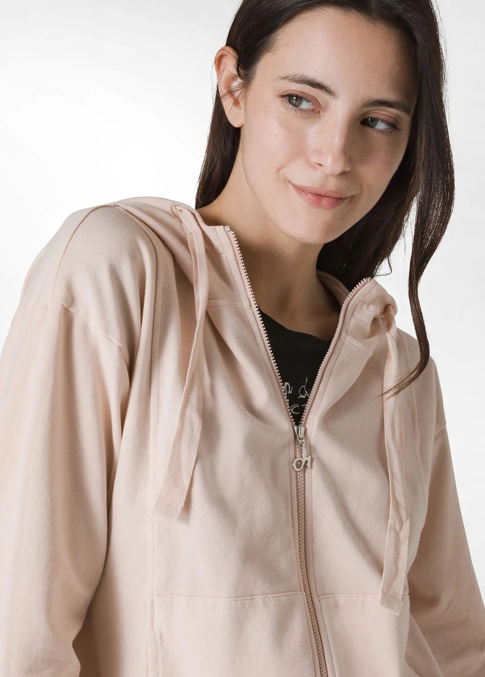 DEHA Felpe & Maglieria*Felpa Core Leggera Con Zip E Cappuccio Rosa