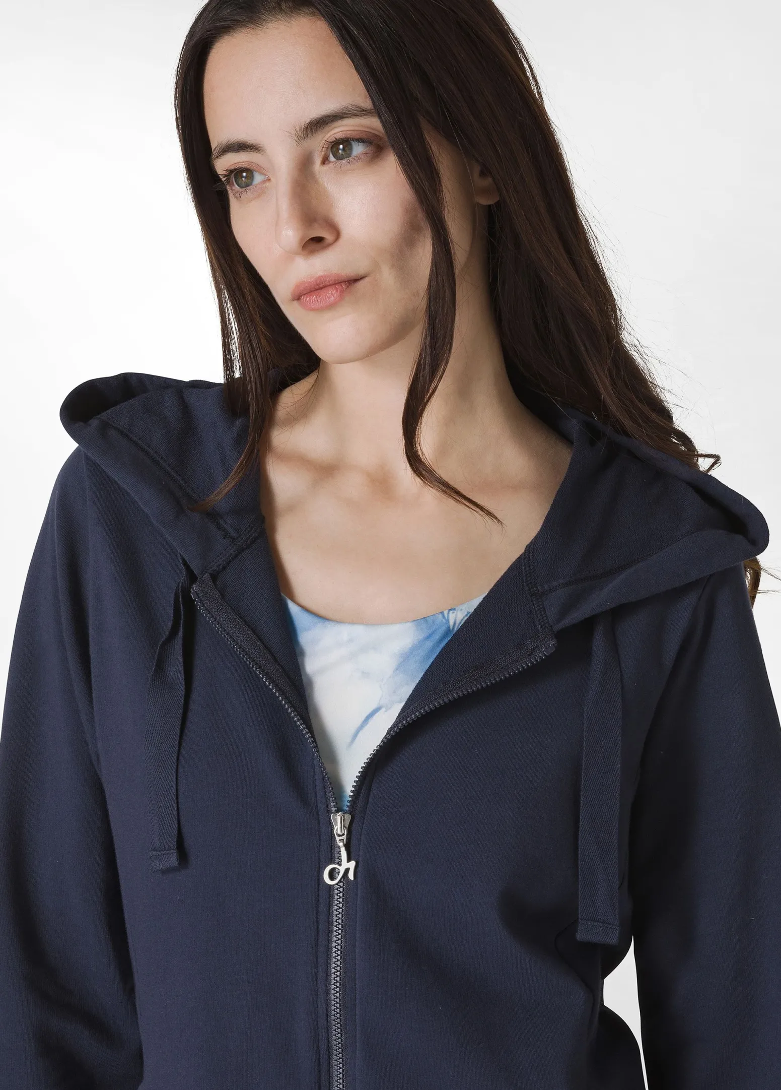 DEHA Felpe & Maglieria*Felpa Core Leggera Con Zip E Cappuccio Blu