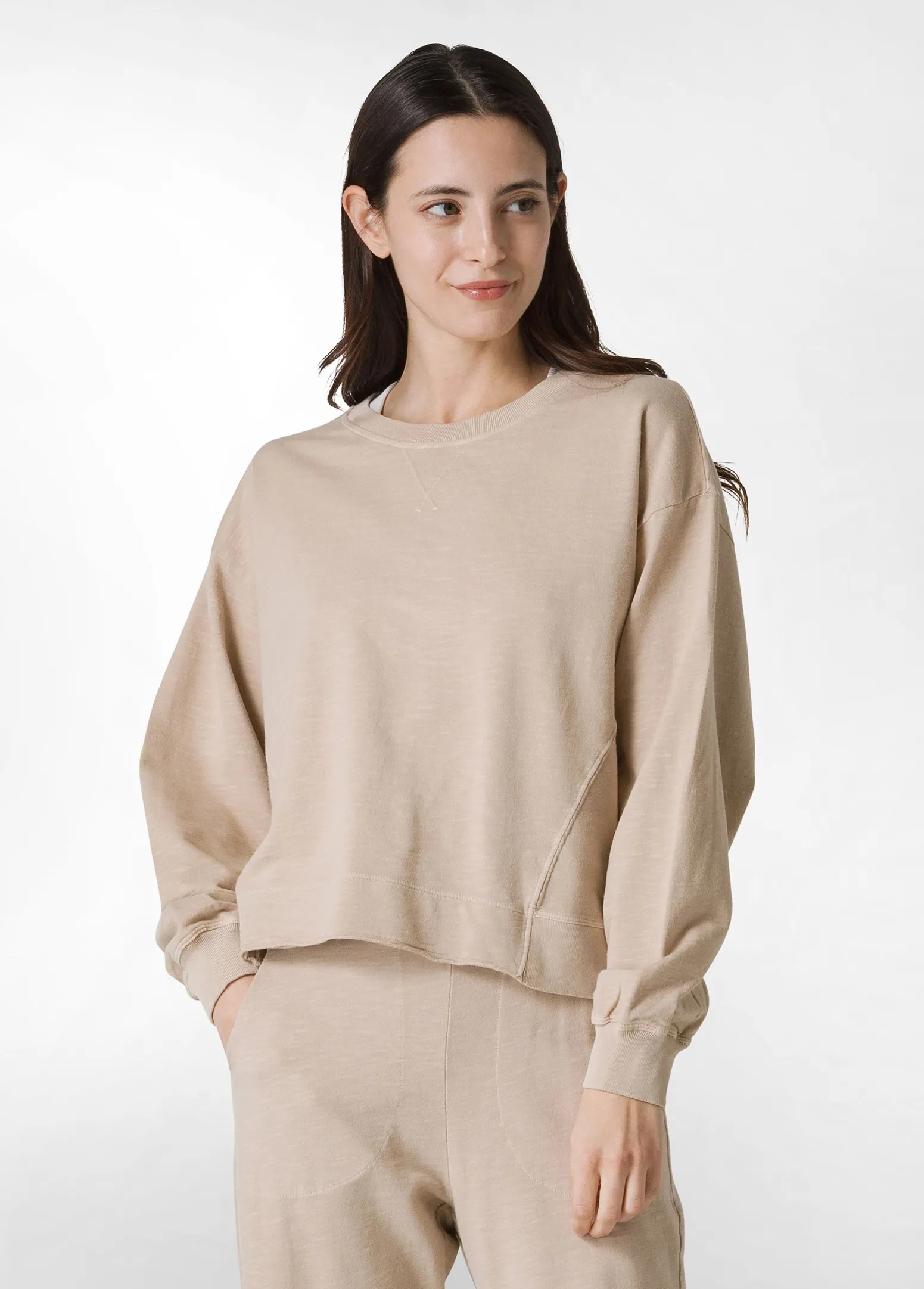 DEHA Felpe & Maglieria*Felpa Fiammata Vintage Beige