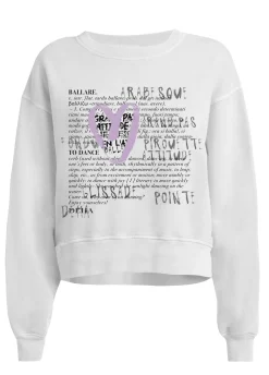 DEHA Felpe & Maglieria*Felpa Girocollo Comfy Con Grafica Bianco
