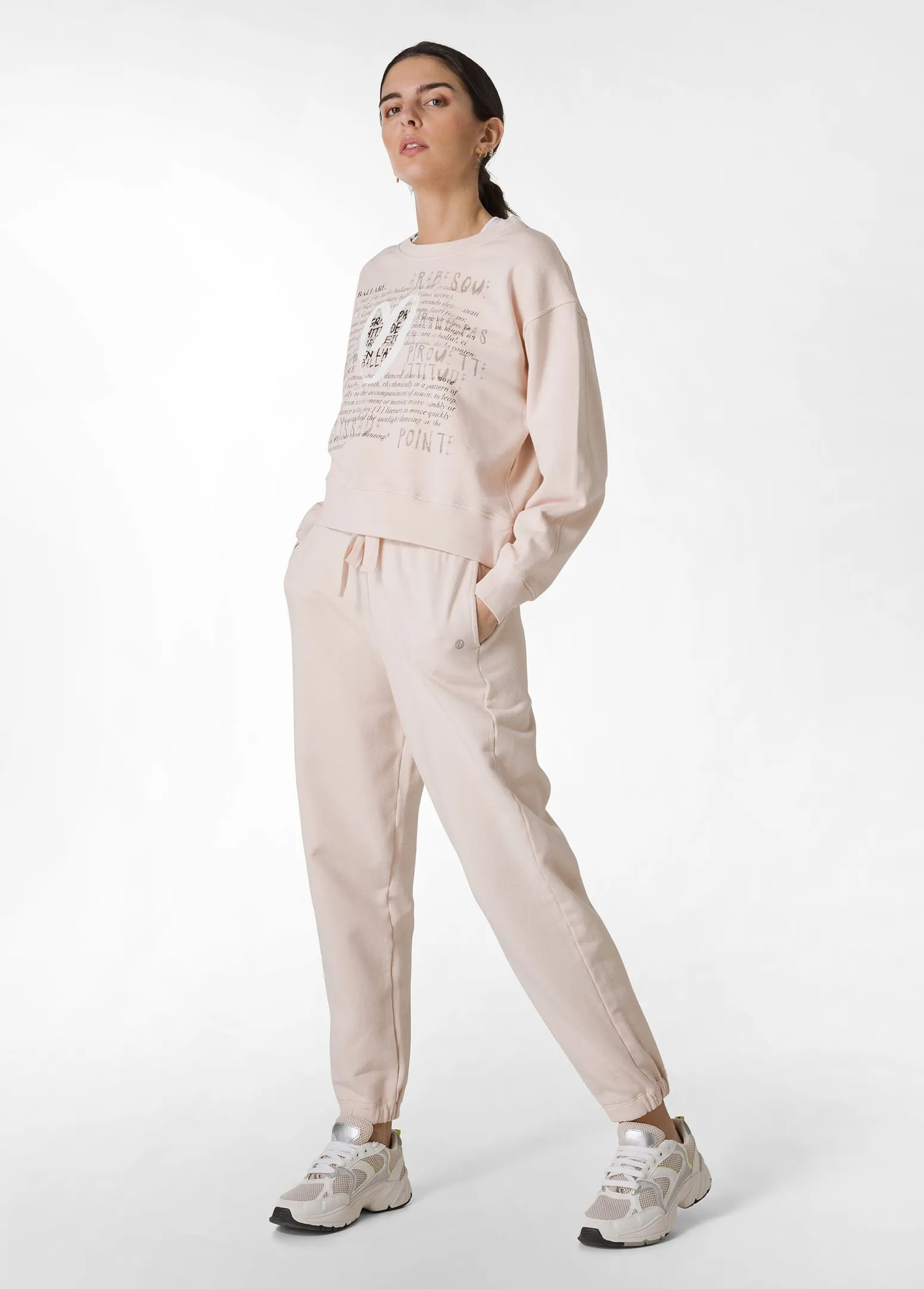 DEHA Felpe & Maglieria*Felpa Girocollo Comfy Con Grafica Rosa