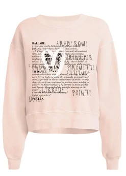 DEHA Felpe & Maglieria*Felpa Girocollo Comfy Con Grafica Rosa