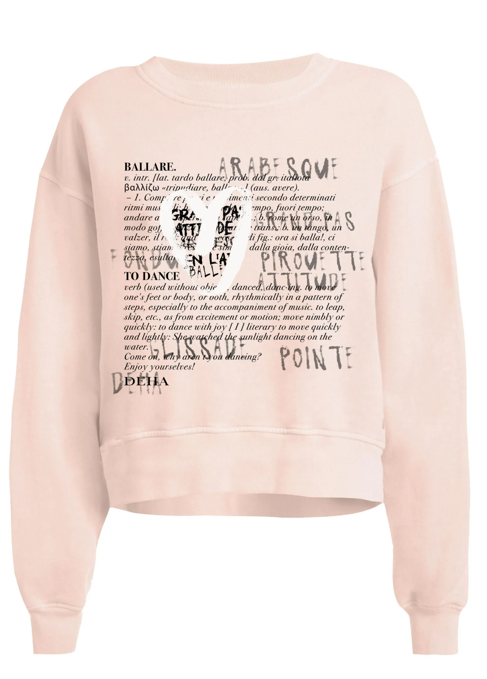 DEHA Felpe & Maglieria*Felpa Girocollo Comfy Con Grafica Rosa