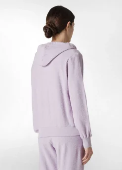 DEHA Felpe & Maglieria*Felpa In Spugna Zip E Cappuccio Viola