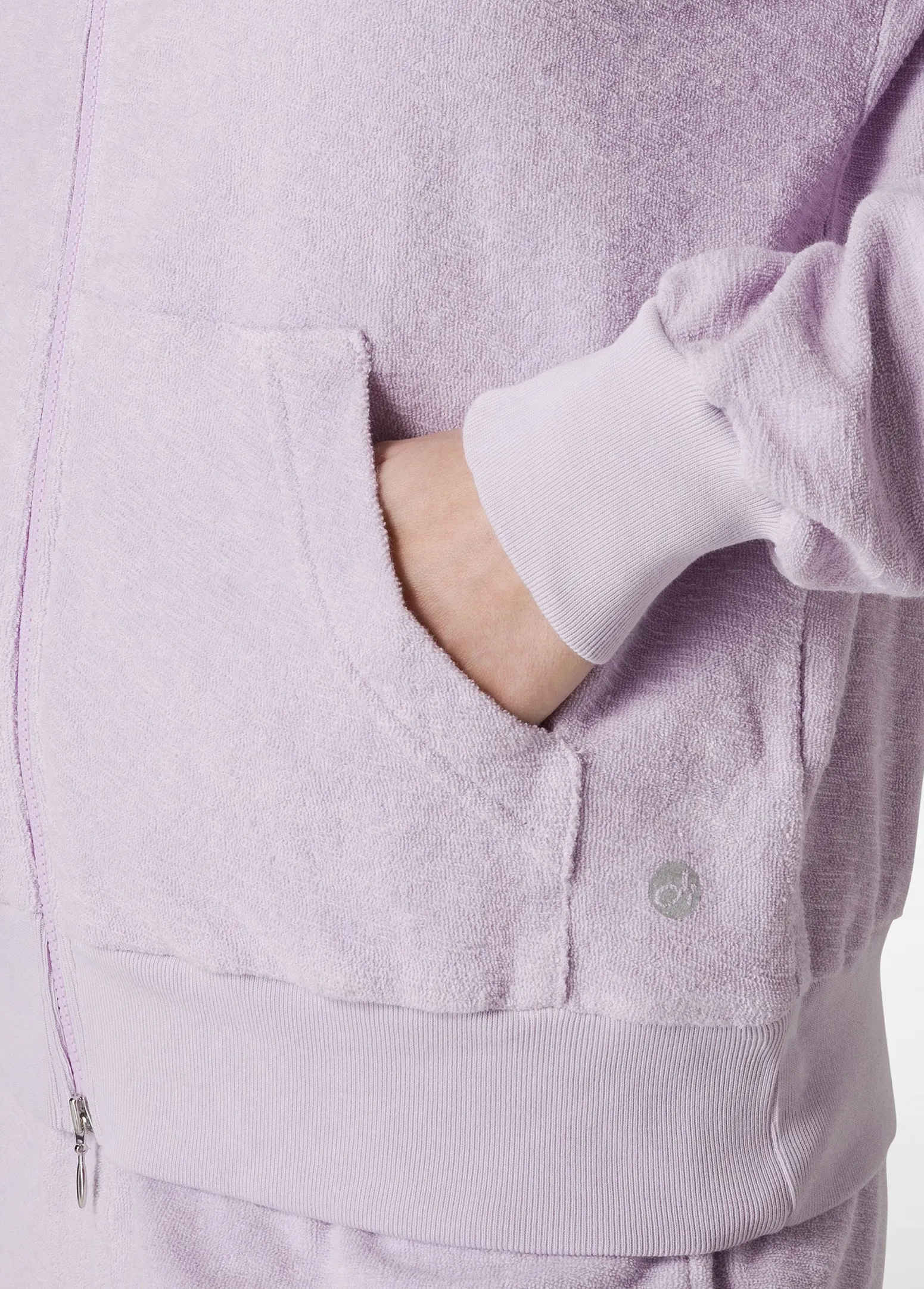 DEHA Felpe & Maglieria*Felpa In Spugna Zip E Cappuccio Viola