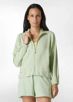 DEHA Felpe & Maglieria*Felpa Leggera Misto Viscosa Con Zip Verde