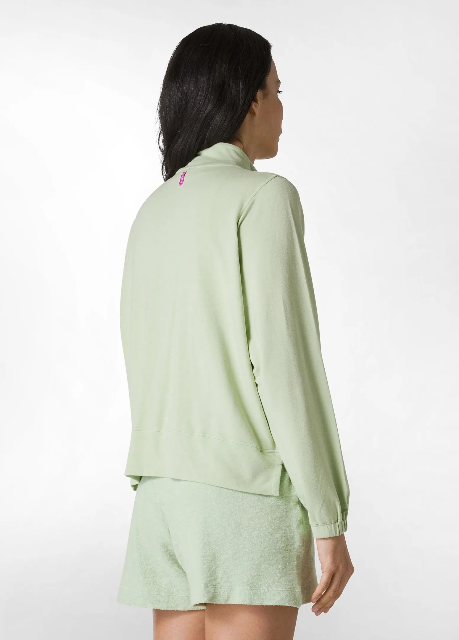 DEHA Felpe & Maglieria*Felpa Leggera Misto Viscosa Con Zip Verde