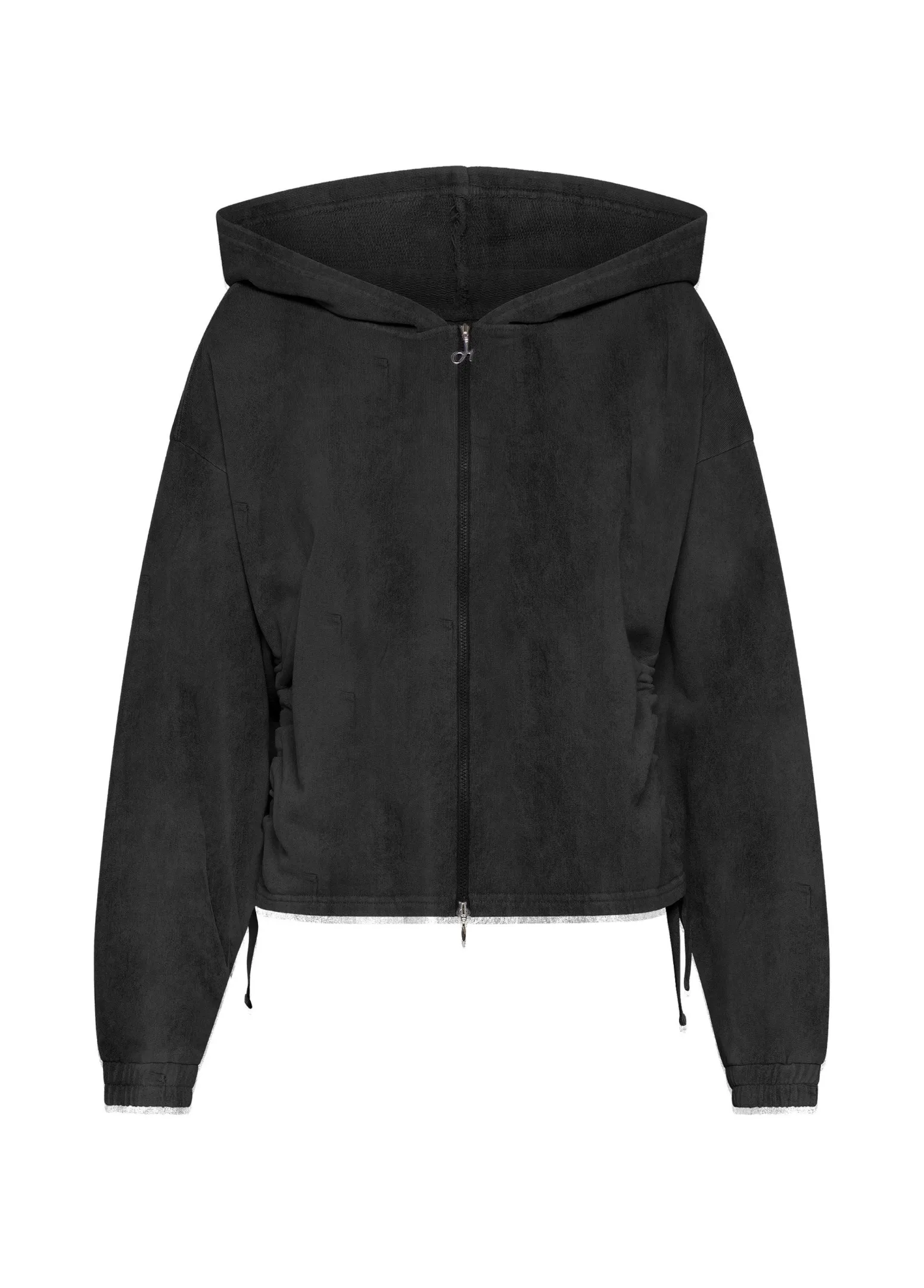 DEHA Felpe & Maglieria*Felpa Marmorizzata Cappuccio E Zip Nero