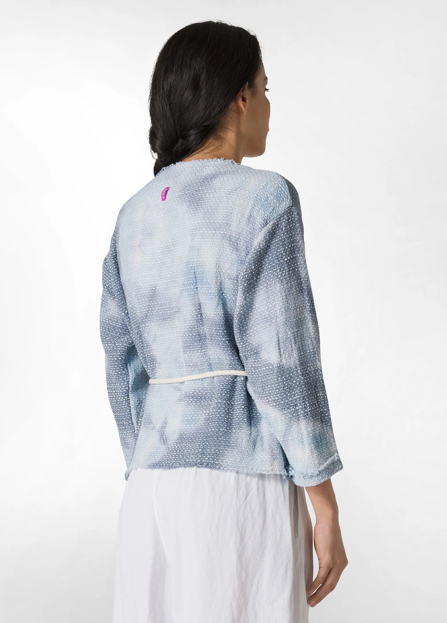 DEHA Giacche E Giubbotti*Giacca In Tweed Effetto Batik Blu