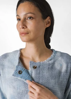 DEHA Giacche E Giubbotti*Giacca In Tweed Effetto Batik Blu