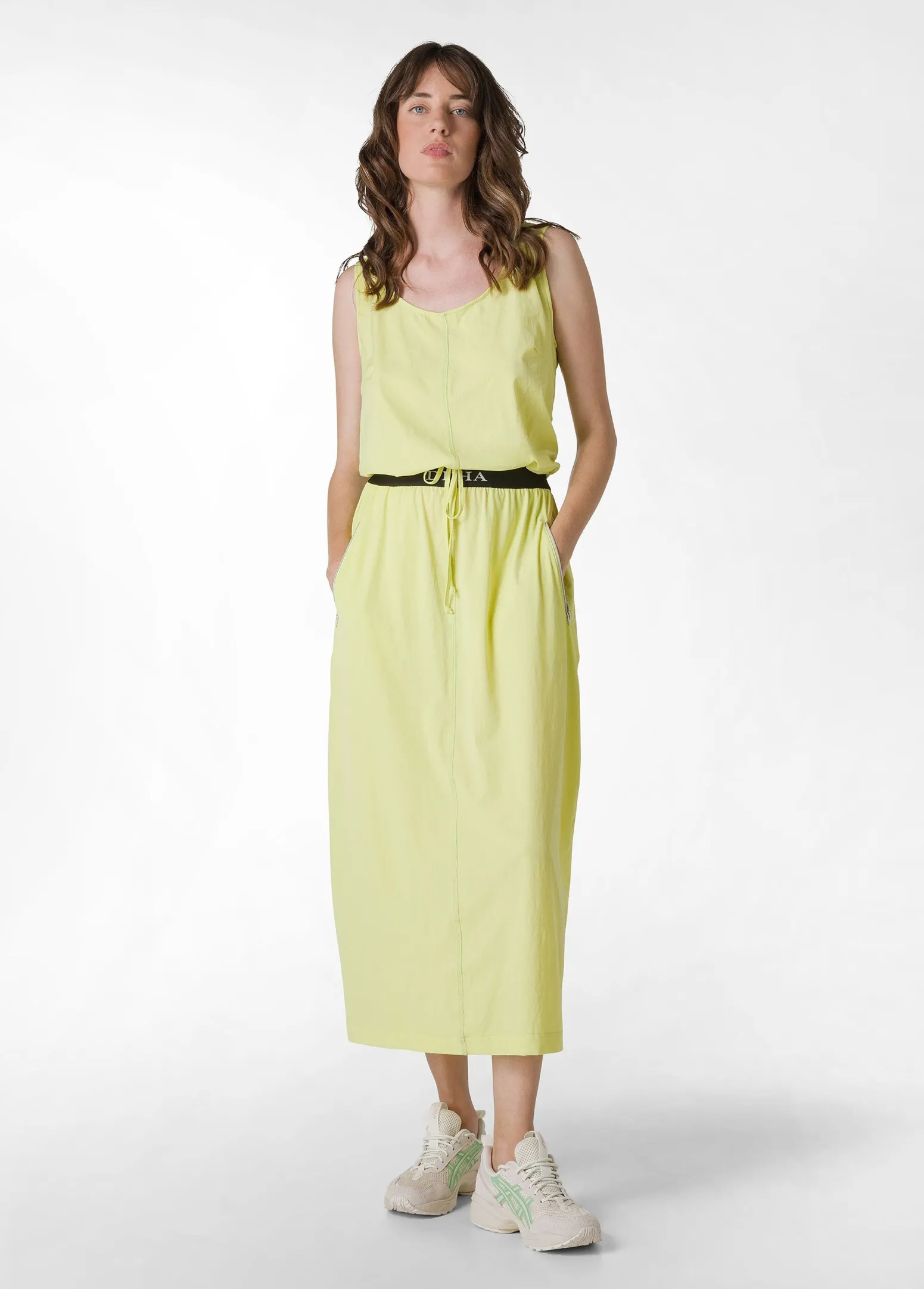 DEHA Vestiti, Gonne E Tute*Gonna In Nylon Con Logo Giallo