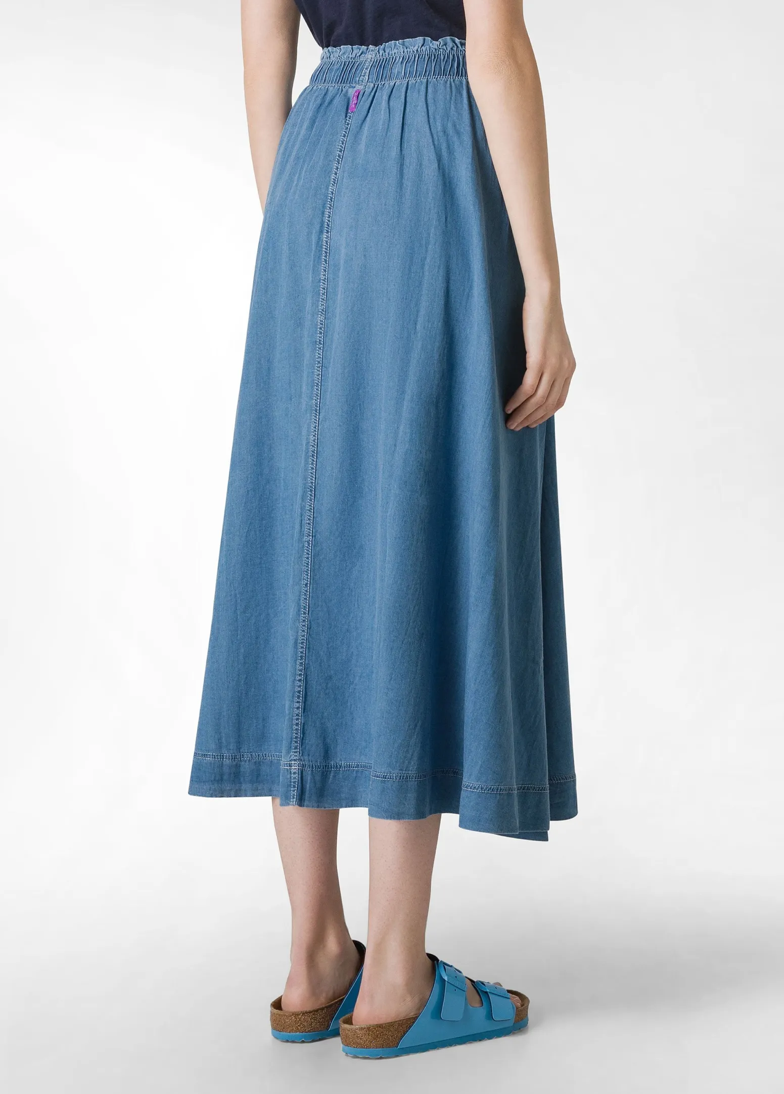 DEHA Vestiti, Gonne E Tute*Gonna Lunga In Denim Lyocell Blu