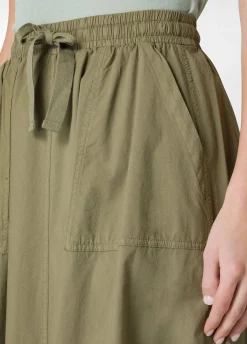 DEHA Vestiti, Gonne E Tute*Gonna Lunga In Popeline Verde