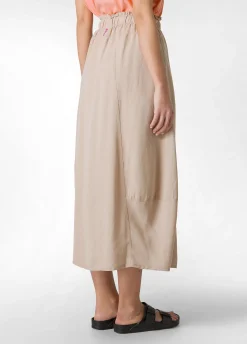 DEHA Vestiti, Gonne E Tute*Gonna Lunga In Twill Tencel Beige