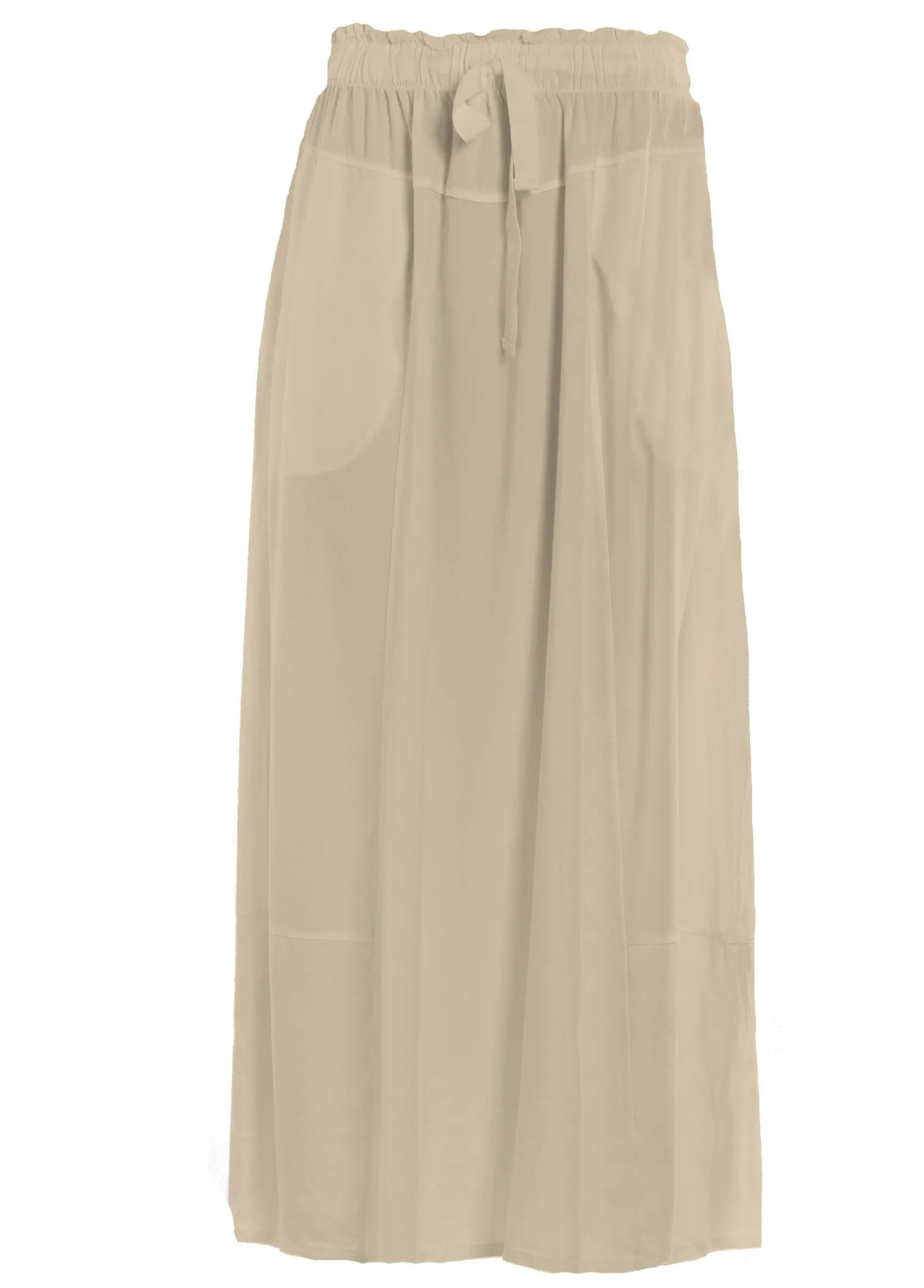 DEHA Vestiti, Gonne E Tute*Gonna Lunga In Twill Tencel Beige