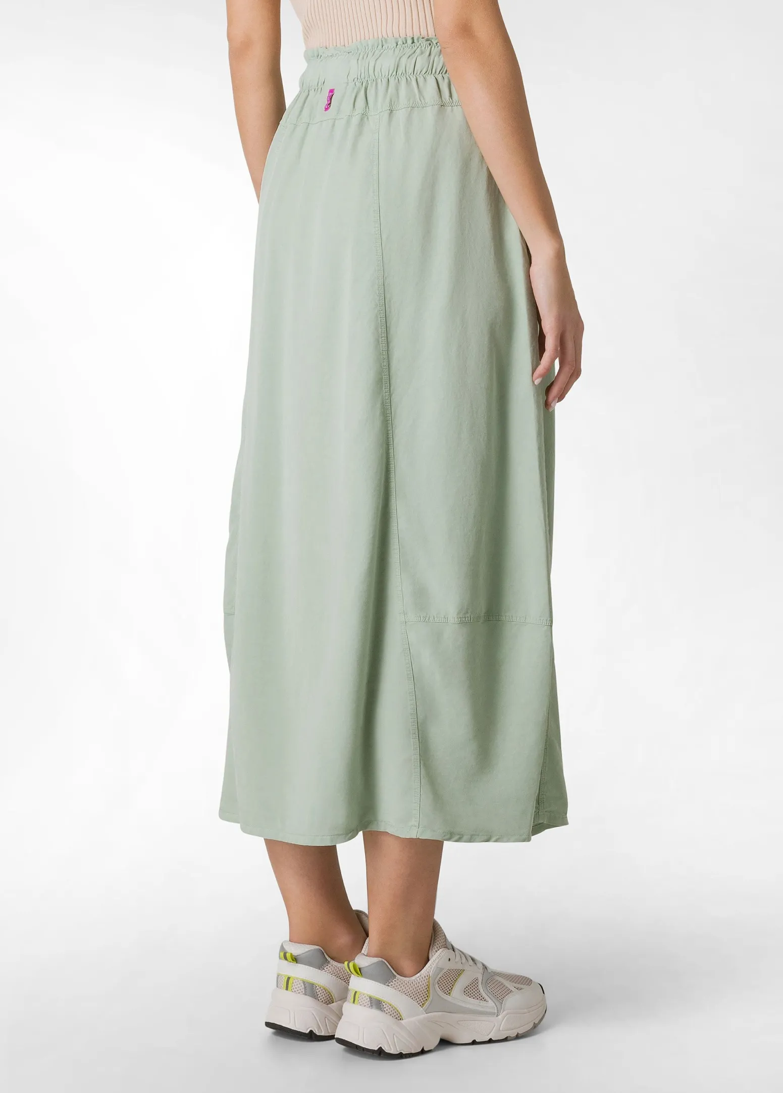 DEHA Vestiti, Gonne E Tute*Gonna Lunga In Twill Tencel Verde