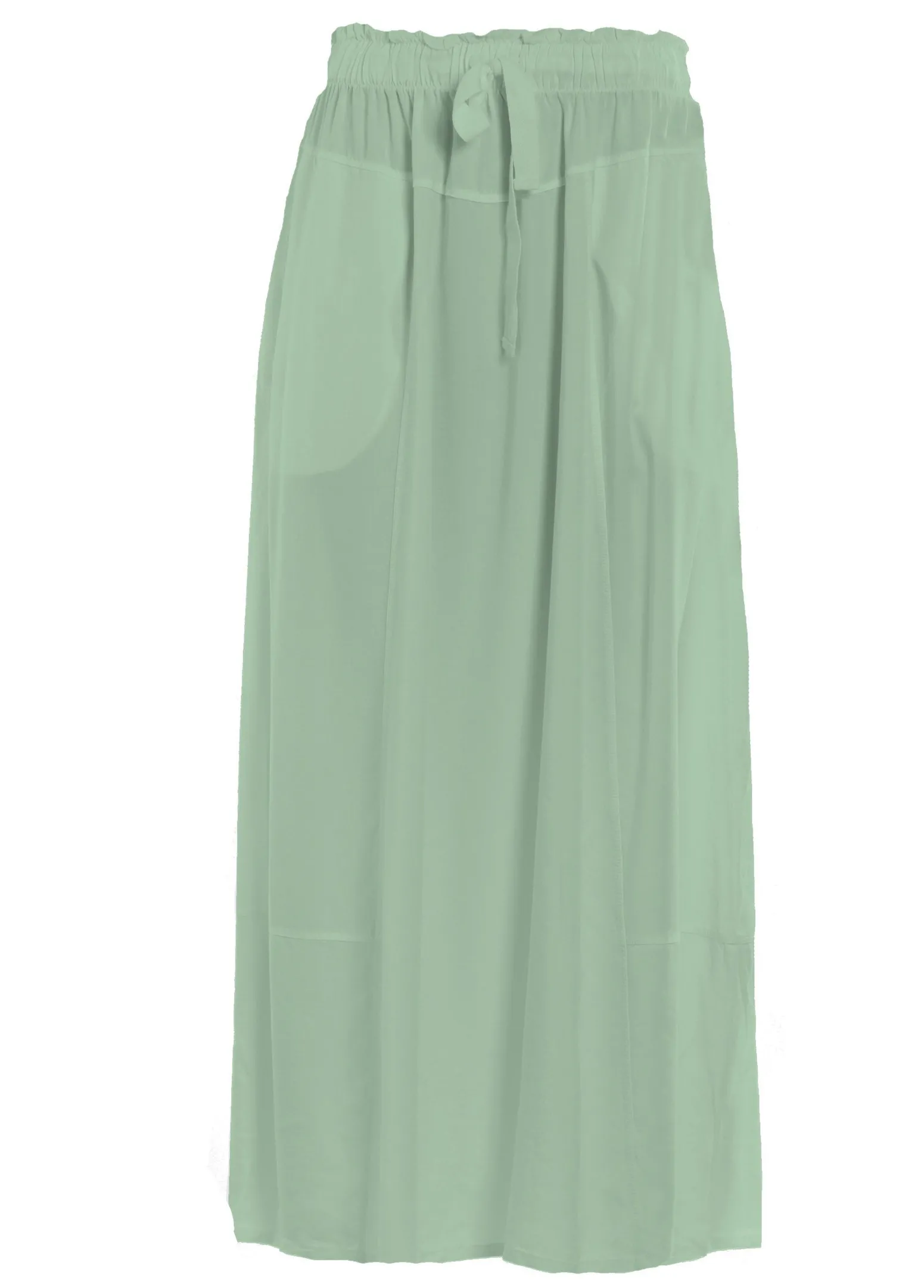 DEHA Vestiti, Gonne E Tute*Gonna Lunga In Twill Tencel Verde