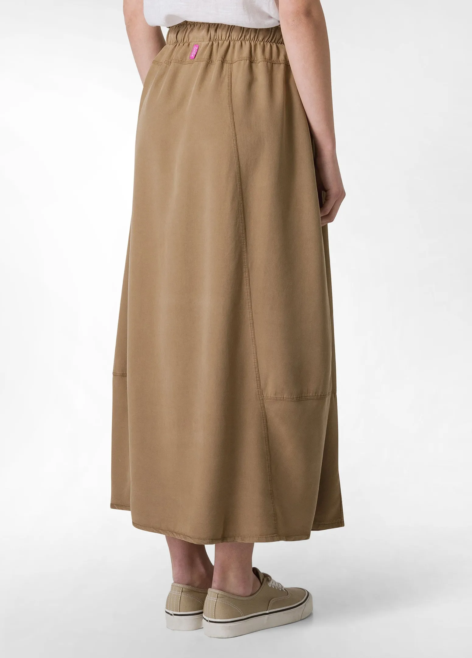 DEHA Vestiti, Gonne E Tute*Gonna Lunga In Twill Tencel Marrone