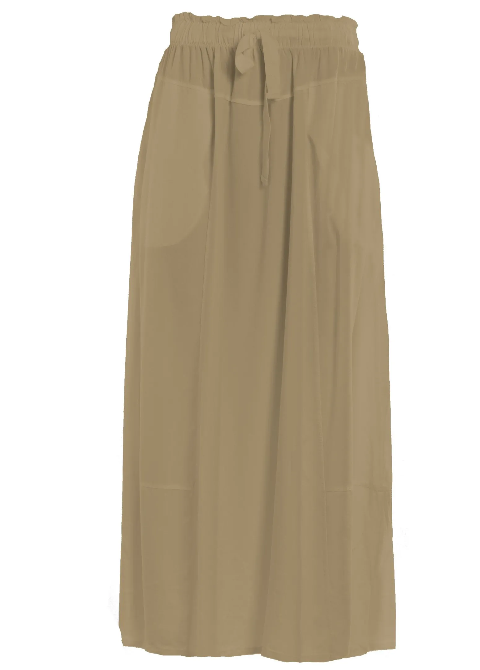 DEHA Vestiti, Gonne E Tute*Gonna Lunga In Twill Tencel Marrone