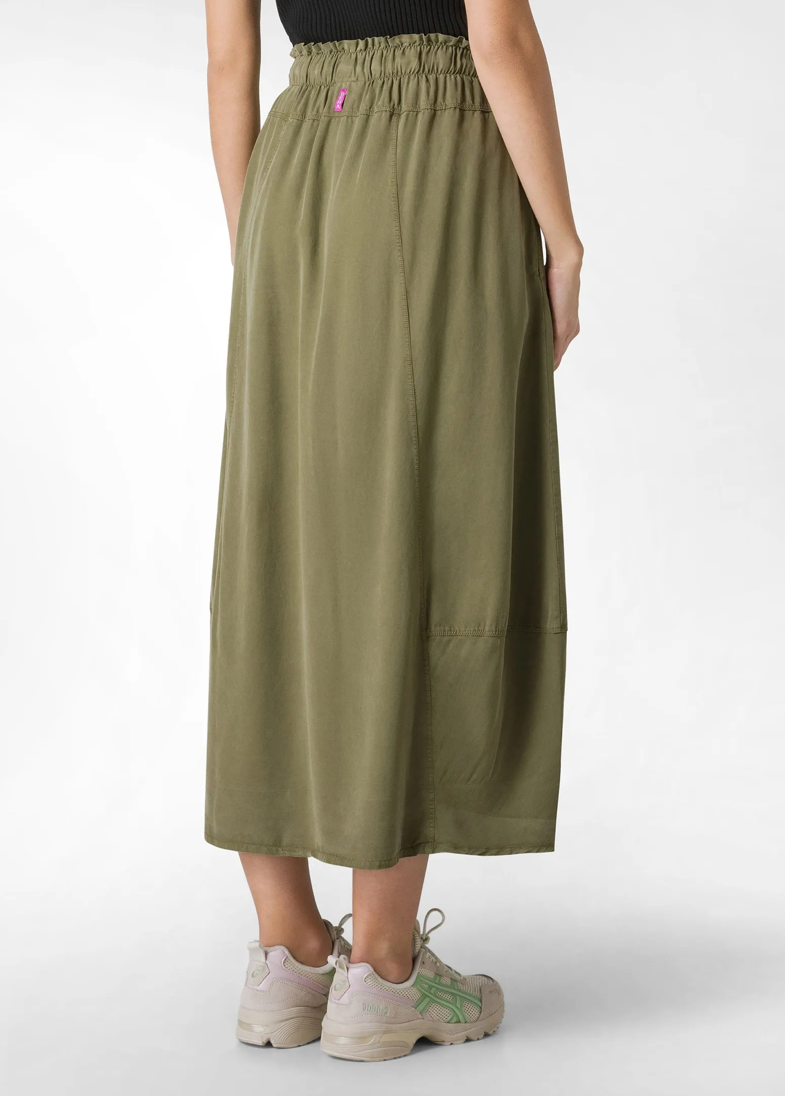 DEHA Vestiti, Gonne E Tute*Gonna Lunga In Twill Tencel Verde