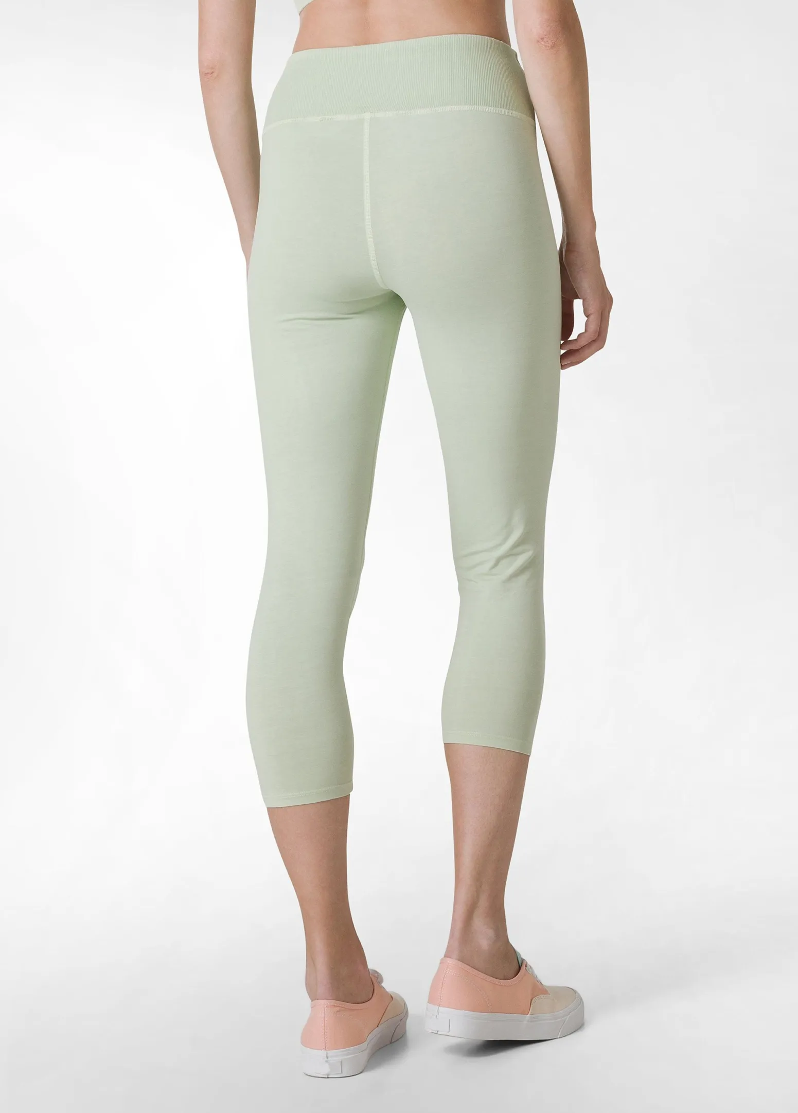 DEHA Leggings & Pantaloni Sportivi*Leggings 7/8 Effetto Vintage Verde